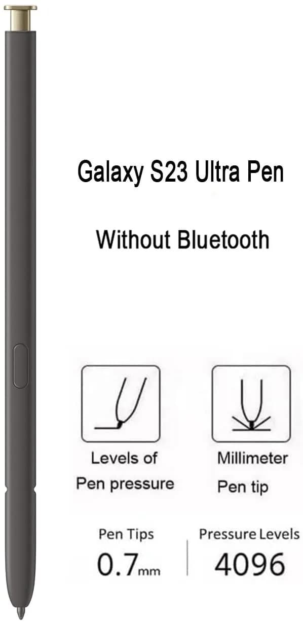 Befzygwk Replacement Stylus Pen for Samsung Galaxy S24 Ultra 5G (Yellow) | 4096 Pressure Levels - view 4