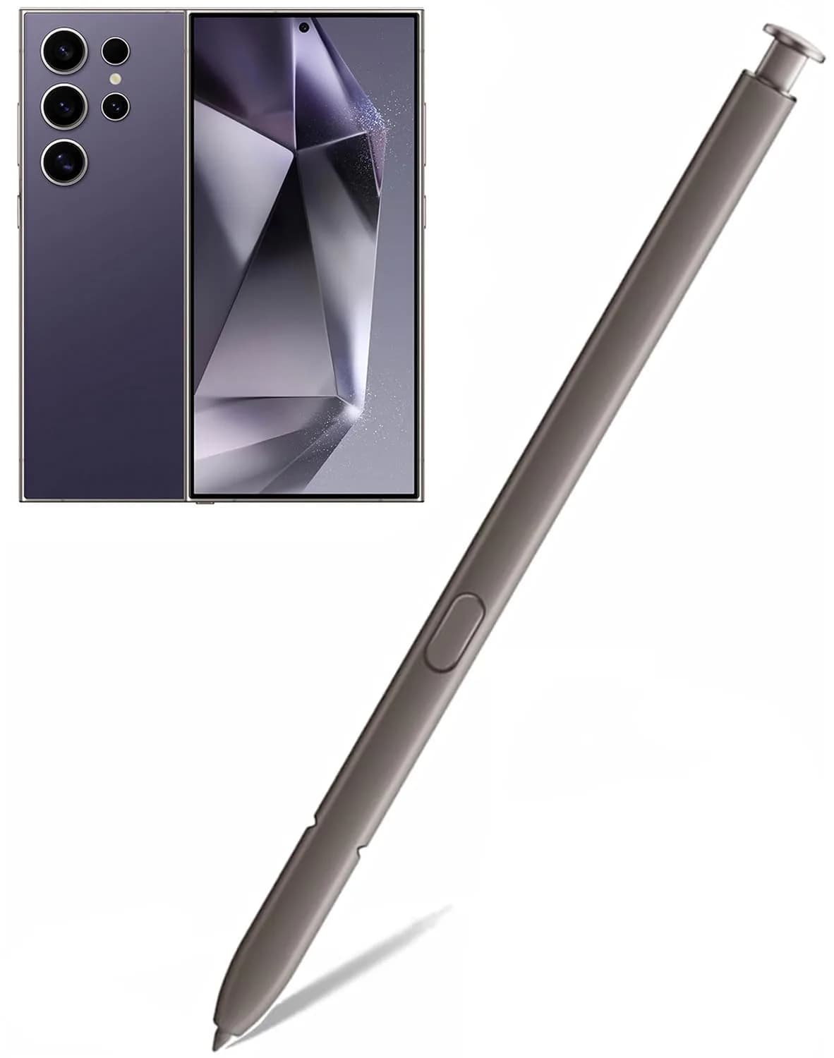 Befzygwk Replacement Stylus Pen for Samsung Galaxy S24 Ultra 5G (2-Pack, Gray) | 4096 Pressure Levels — Violet