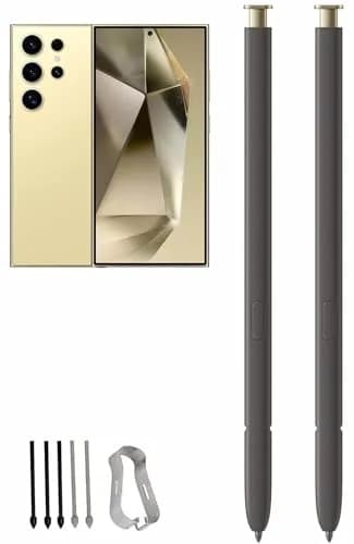 Befzygwk Replacement Stylus Pen for Samsung Galaxy S24 Ultra 5G (2-Pack, Yellow) | 4096 Pressure Levels thumbnail 1