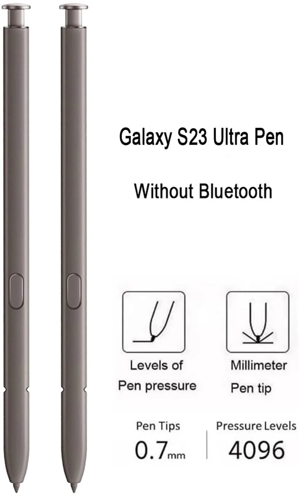Befzygwk Replacement Stylus Pen for Samsung Galaxy S24 Ultra 5G (Violet*2 Pack) | 4096 Pressure Levels - view 3