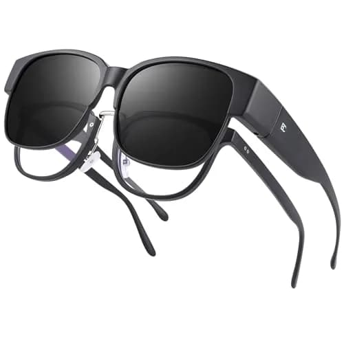 BIRCEN Polarized Fit Over Sunglasses for Prescription Glasses - TR90 Frame, UV Protection, 58mm Lens Width thumbnail 1