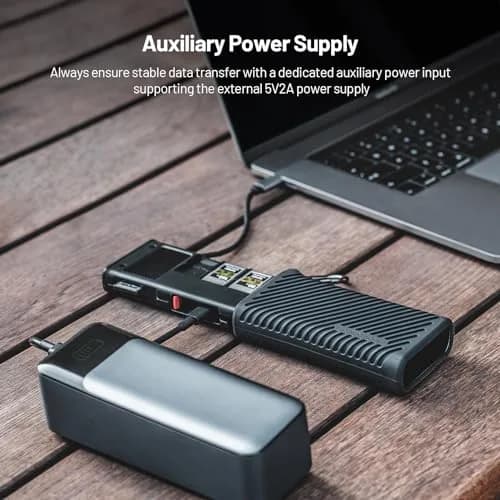 PGYTECH CreateMate USB 3.2 CFexpress A Card Reader & Case 10GBps Black | Dual Slot High-Speed Data Transfer thumbnail 7