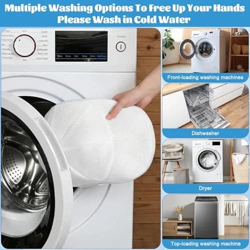 Eiito Hat Washer Cage & Mesh Bag Set (2 Cages + 2 Bags) | Protects Hats in Washing Machine thumbnail 2