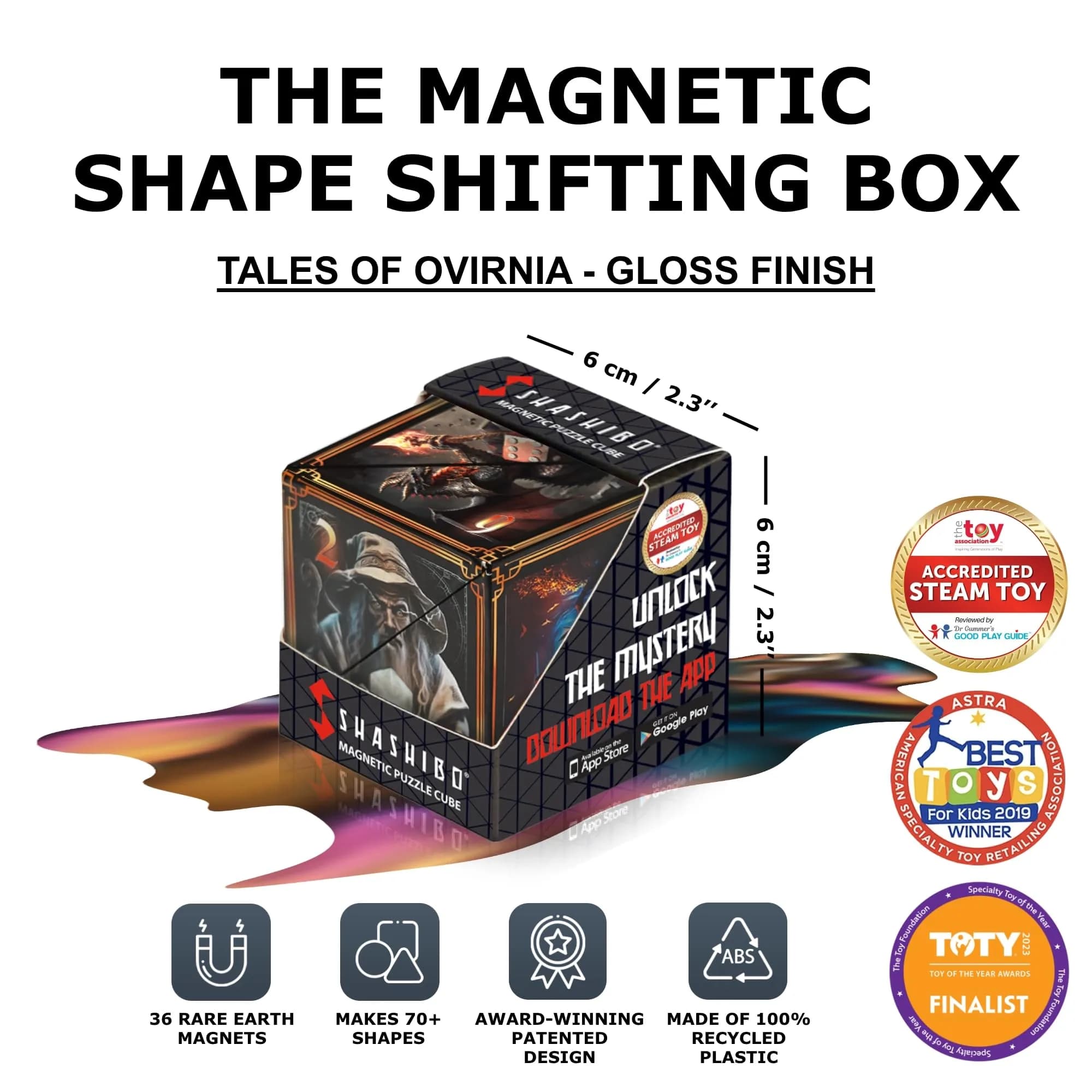Shashibo Dodeca Tales of Ovirnia Magnetic Fidget Cube | ASTM-Tested Educational Toy - view 2