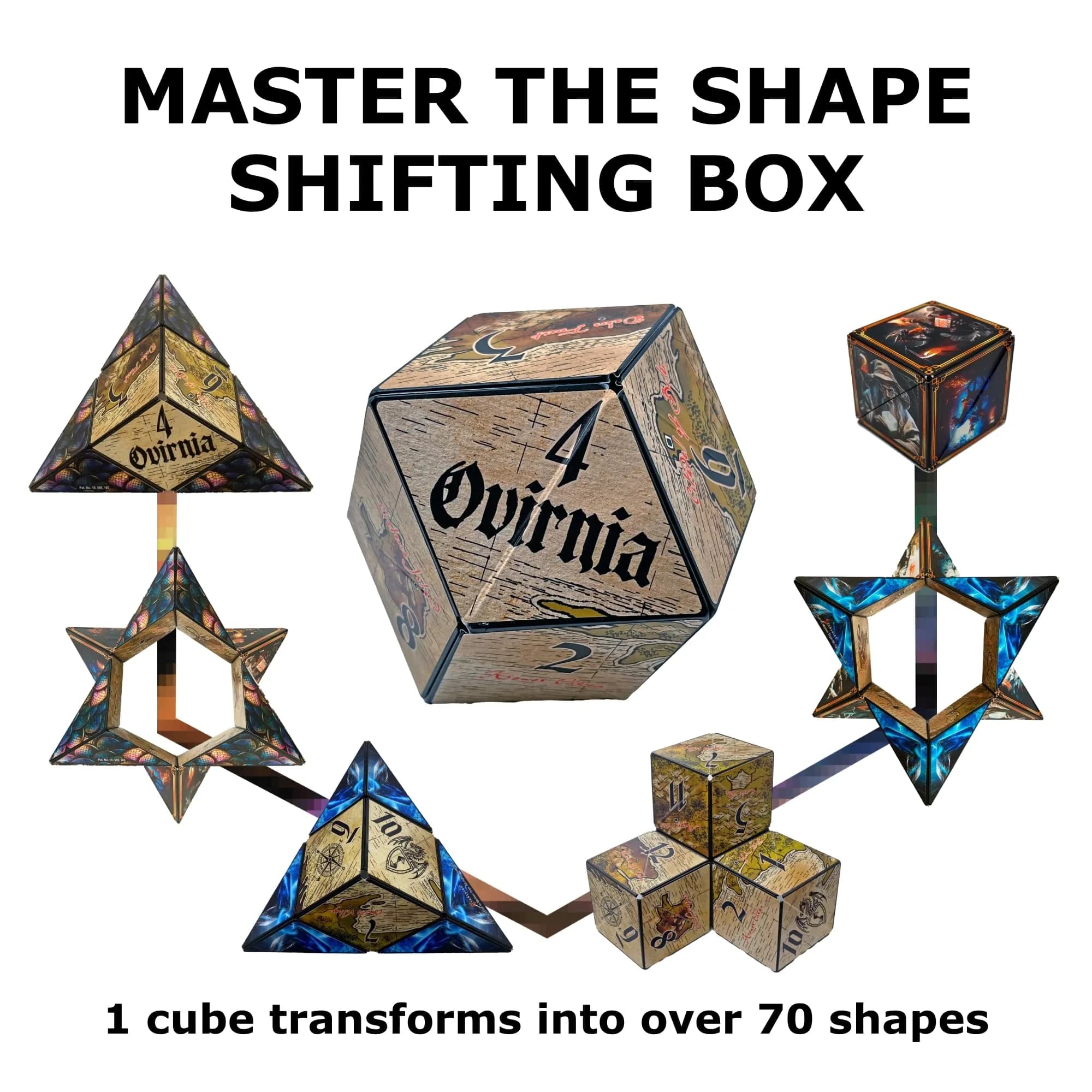 Shashibo Dodeca Tales of Ovirnia Magnetic Fidget Cube | ASTM-Tested Educational Toy - view 4