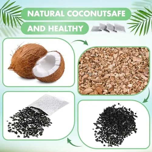 Lounsweer Activated Charcoal Water Filter 100 Count | Coconut Shell Material thumbnail 4