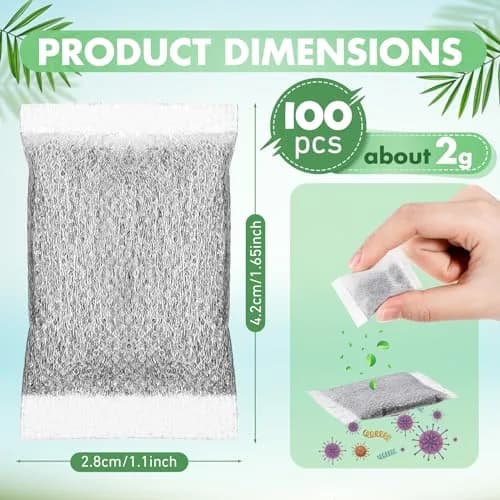 Lounsweer Activated Charcoal Water Filter 100 Count | Coconut Shell Material thumbnail 2