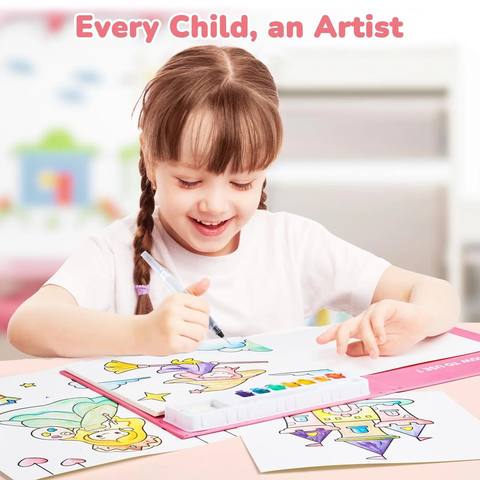JoyCat Magical Pony Paint with Water Coloring Book for Toddlers | Underwater World Theme by JoyCat - view 3