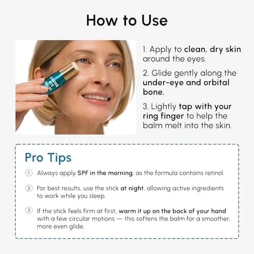MAREE Under Eye Balm Stick - Collagen Retinol & Brightener 0.35 Oz | Hydrates & Reduces Dark Circles thumbnail 7