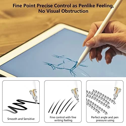 Frylaa Metal Apple Pencil Tips 4-Pack | Precision Control for 1st & 2nd Gen iPads thumbnail 4