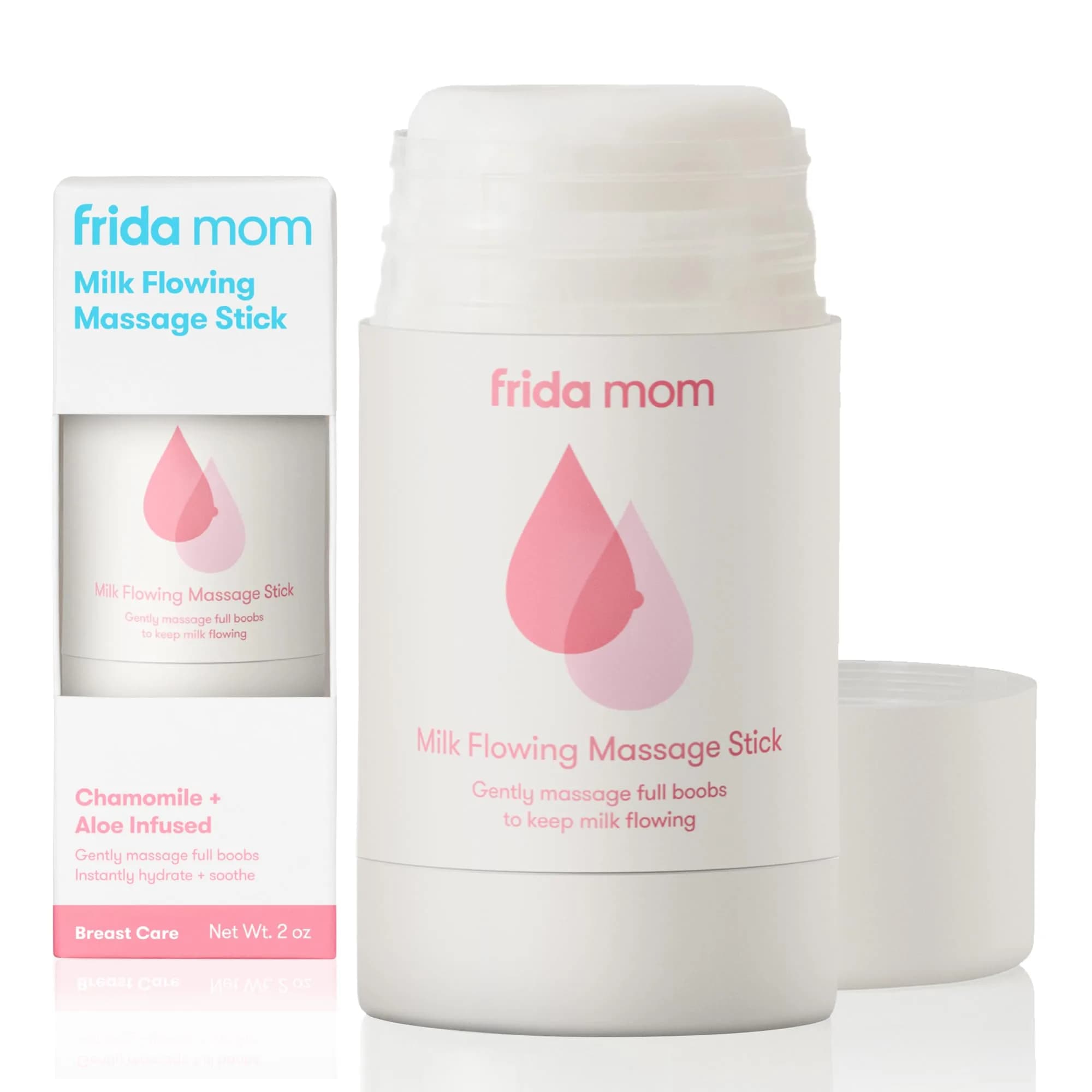 Frida Mom Milk Flowing Massage Stick 59ml (2 Fl Oz) | Aloe & Chamomile Infused for Breastfeeding Moms - main product image