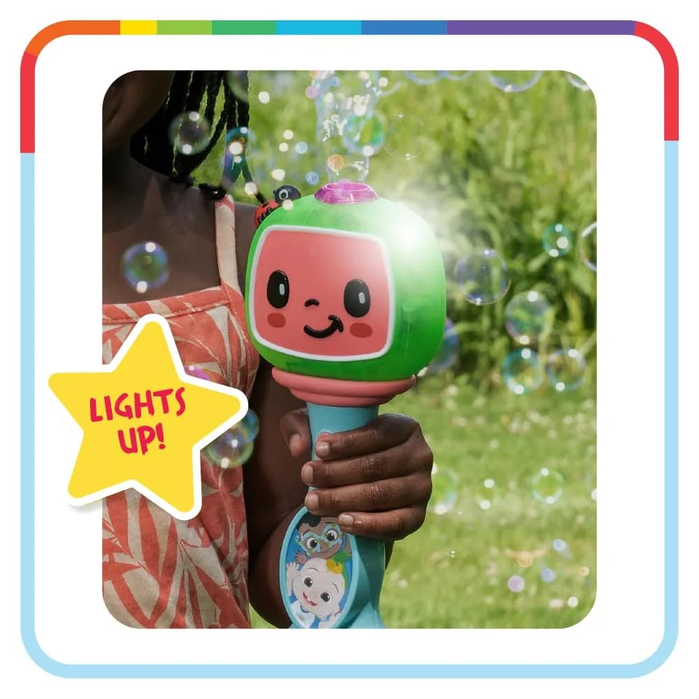 Little Kids Cocomelon Musical Bubble Wand with Lights & Sounds, 120ml (4fl oz) Bubble Solution - view 4