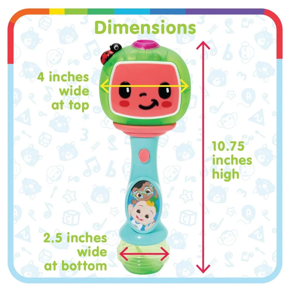 Little Kids Cocomelon Musical Bubble Wand with Lights & Sounds, 120ml (4fl oz) Bubble Solution - view 6