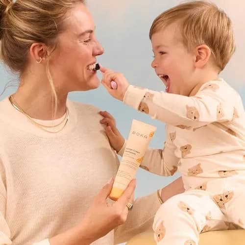 Boka Kids Toothpaste - Nano Hydroxyapatite, Fluoride-Free Ela Mint & Orange Cream, 8oz (2x4oz) | Enamel Care for Ages 1+ thumbnail 4