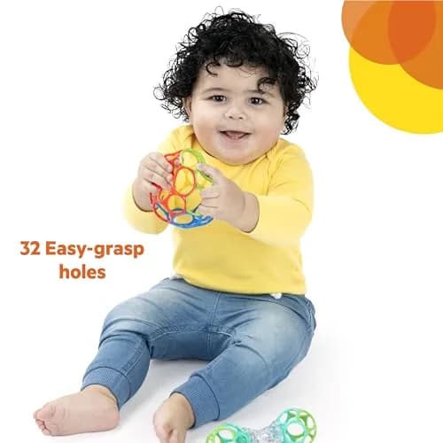 Bright Starts Easy-Grasp Oball Bundle Gift Set 2-Pack | BPA Free, Unisex, Newborn+ thumbnail 8