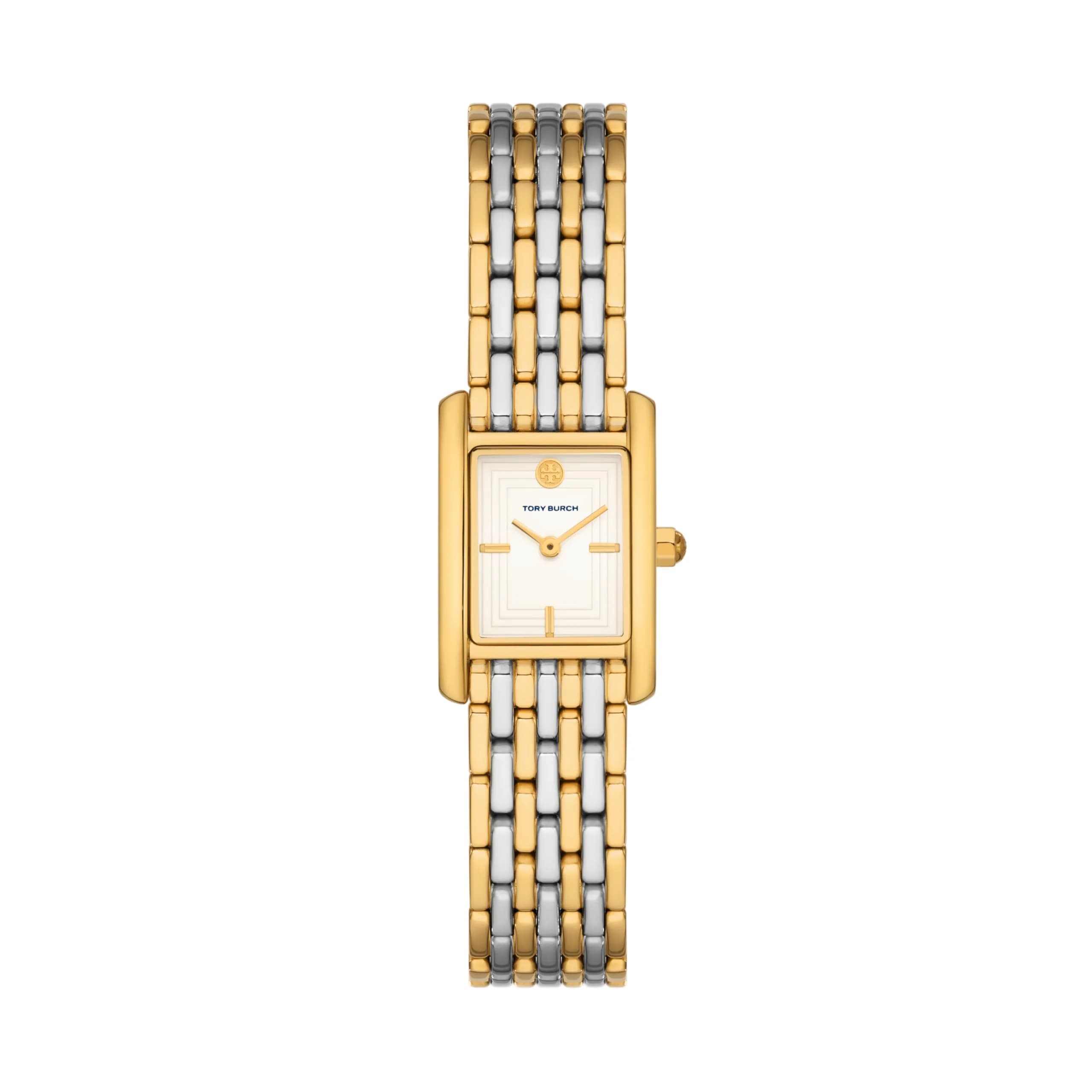 Tory Burch Women's Eleanor Small Two-Tone Stainless Steel Bracelet Watch | Elegant, Water-Resistant 30m - main product image