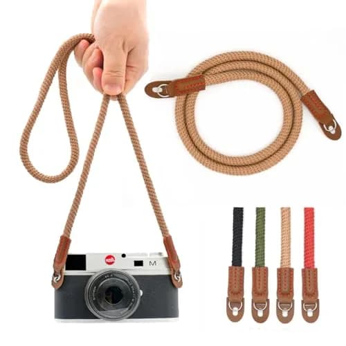 Eorefo Camera Strap Vintage 100cm | Durable Rope Neck & Shoulder Belt for DSLR & Mirrorless Cameras thumbnail 1