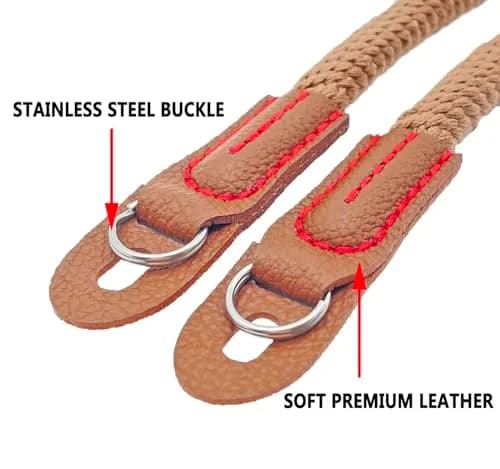Eorefo Camera Strap Vintage 100cm | Durable Rope Neck & Shoulder Belt for DSLR & Mirrorless Cameras thumbnail 4
