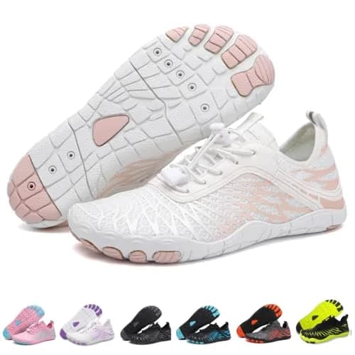 V OPXIN Barefoot Shoes for Women & Men with Wide Toe Box, Breathable Aqua Swim Surf Hiking Walking Shoes (US Women 7/Men 5) thumbnail 1