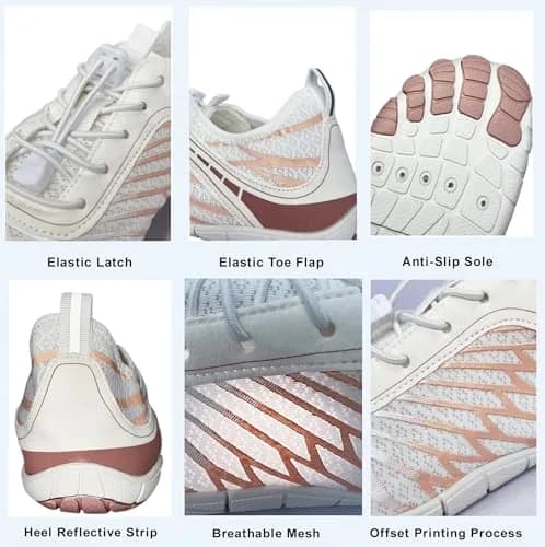 V OPXIN Barefoot Shoes for Women & Men with Wide Toe Box, Breathable Aqua Swim Surf Hiking Walking Shoes (US Women 7/Men 5) thumbnail 5