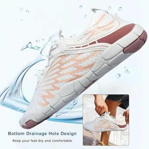 V OPXIN Barefoot Shoes for Women & Men with Wide Toe Box, Breathable Aqua Swim Surf Hiking Walking Shoes (US Women 7/Men 5) thumbnail 6