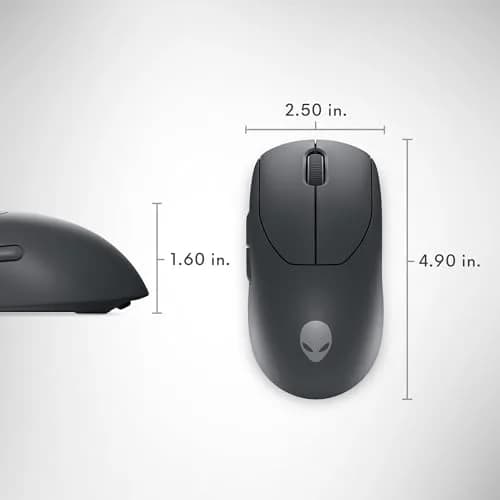 Alienware Pro Wireless Gaming Mouse 26,000 DPI | 6 Buttons, Dark Side of the Moon thumbnail 8