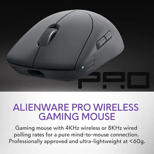 Alienware Pro Wireless Gaming Mouse 26,000 DPI | 6 Buttons, Dark Side of the Moon thumbnail 2