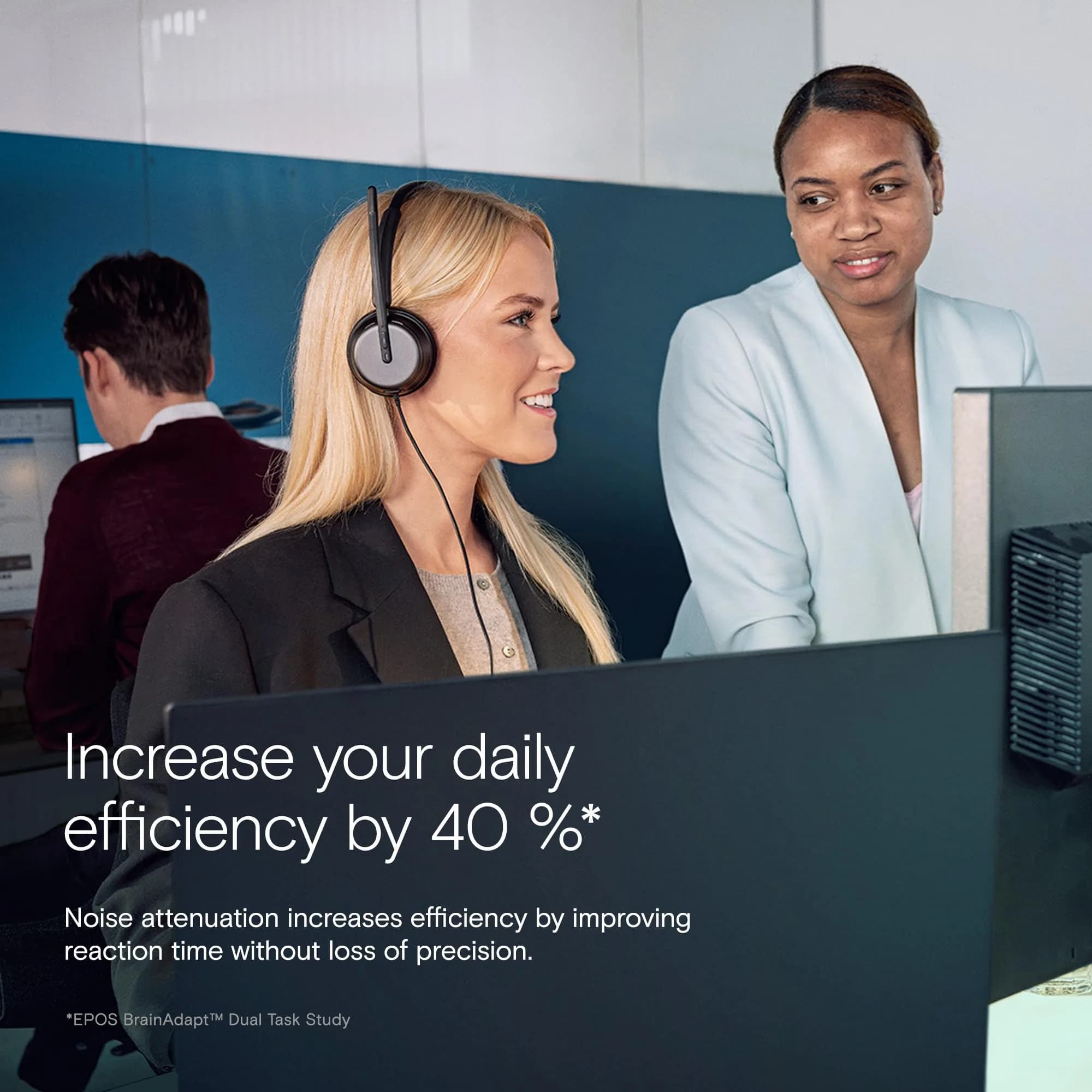 EPOS Impact 860 ANC Wired USB-C Headset with Noise Cancellation | 160g Lightweight, Comfortable Fit for Office Work - view 6