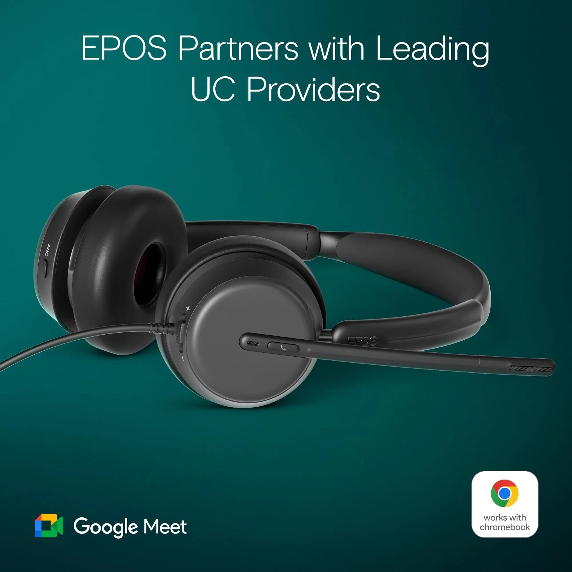 EPOS Impact 860 ANC Wired USB-C Headset with Noise Cancellation | 160g Lightweight, Comfortable Fit for Office Work - view 4