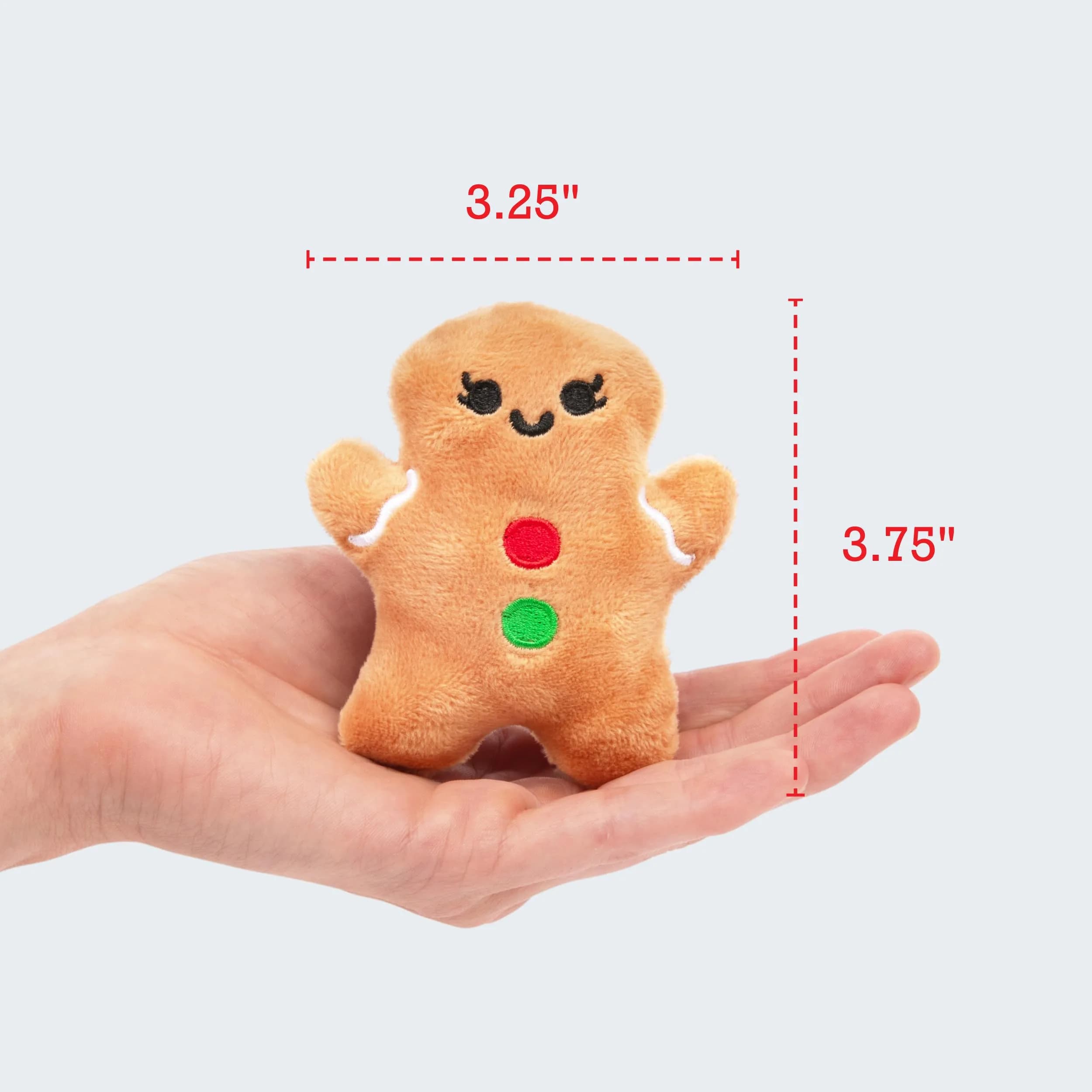 WHAT DO YOU MEME? Emotional Support Gingerbread Plushies Set with Carrier Basket, 5-Pack - view 4