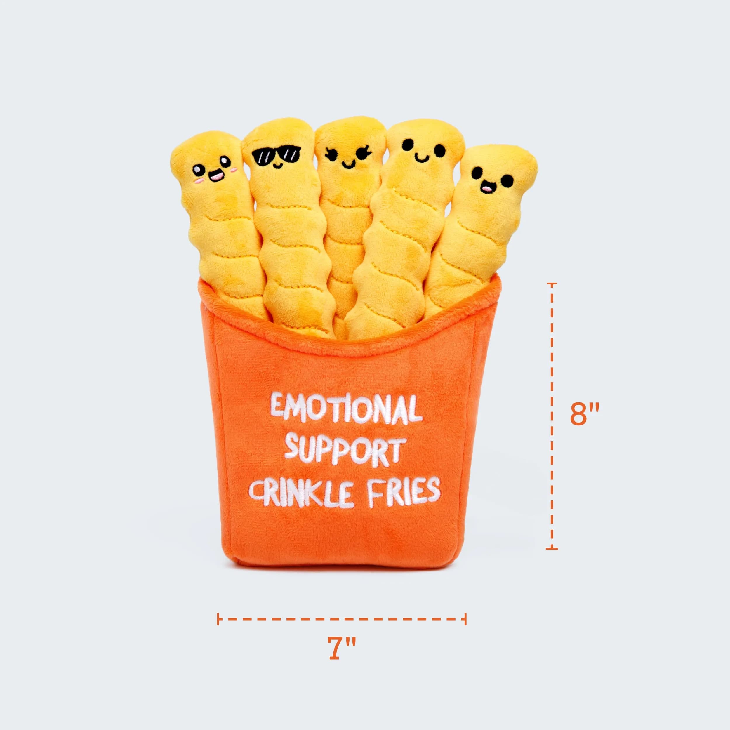 WHAT DO YOU MEME? Emotional Support Crinkle Fries Plush Toy | ASTM-Tested Non-Toxic - view 4