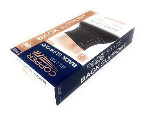 Copper Fit Elite Air Back Support Brace with Airflow Technology, Adjustable Compression Straps, Double Band, One Size Fits Most | Breathable Lower Back Support thumbnail 8