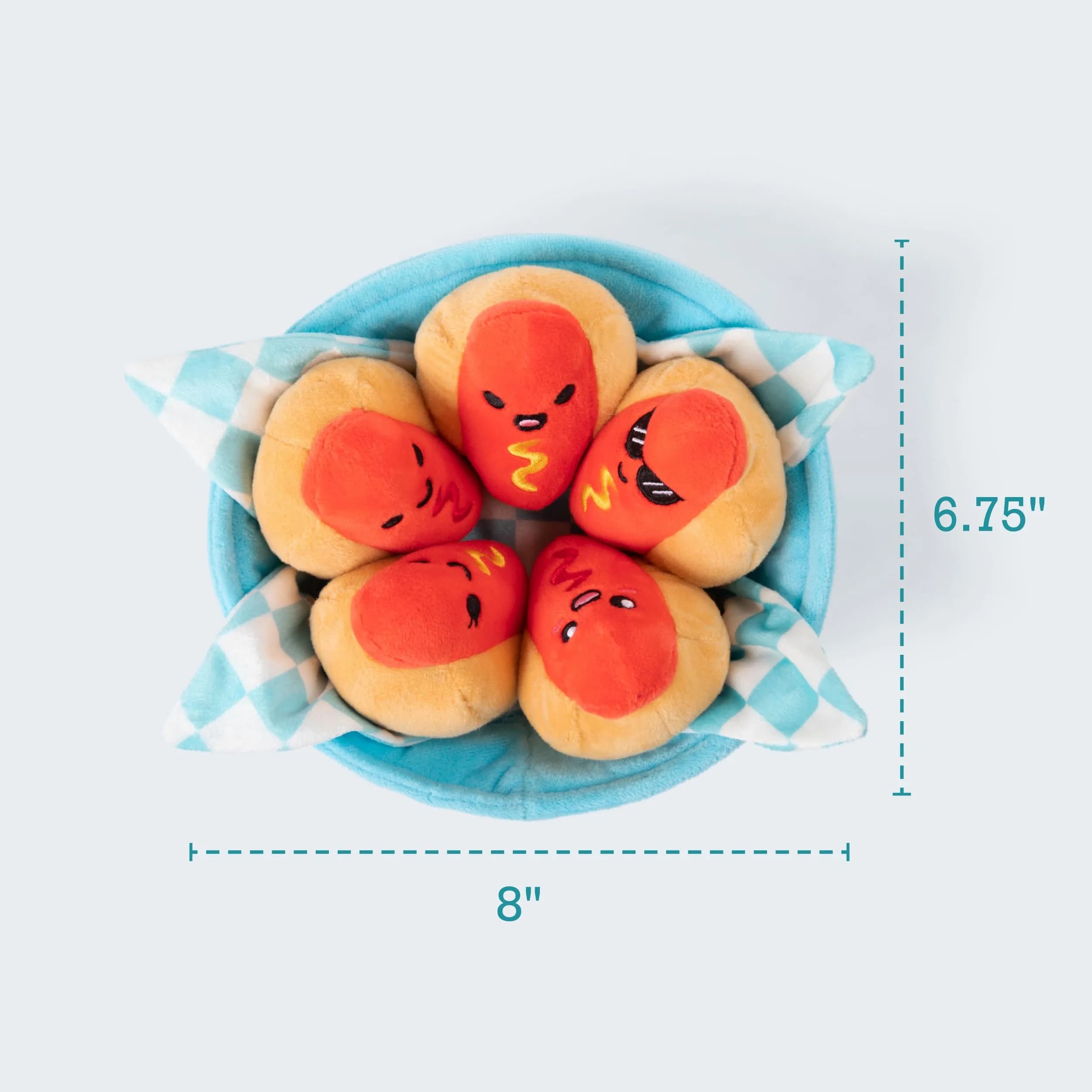 WHAT DO YOU MEME? Emotional Support Hot Dogs Plush Figures (18 cm) | Cute Gifts for Teens & Kids - view 3