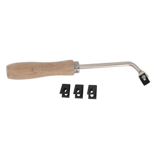 BTSEURY PVC Plastic Floor Slotting Knife Groover Beech Wood Handle with 3 Blades | For PVC Floor Grooving thumbnail 6