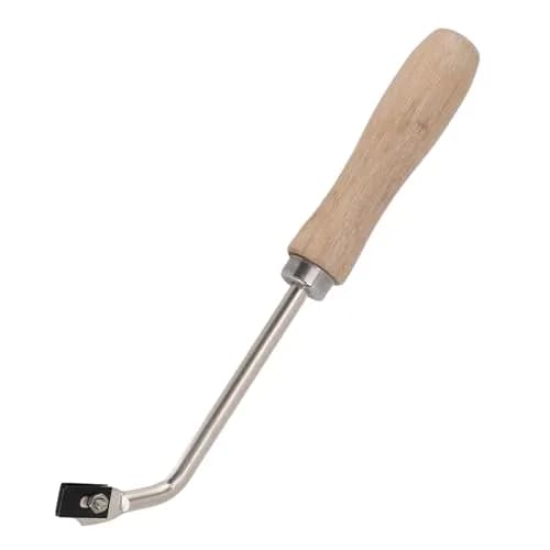 BTSEURY PVC Plastic Floor Slotting Knife Groover Beech Wood Handle with 3 Blades | For PVC Floor Grooving thumbnail 1