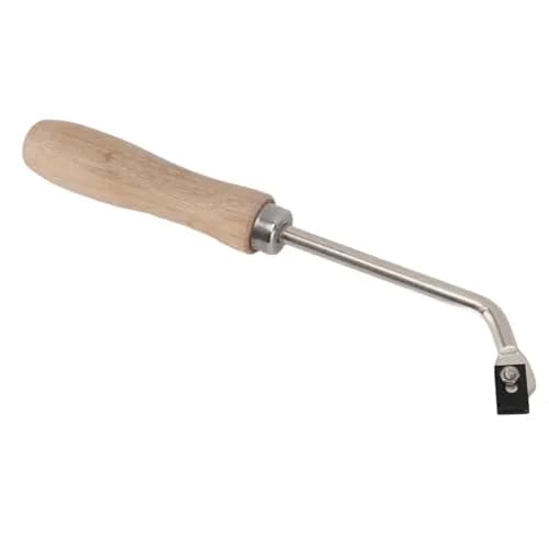BTSEURY PVC Plastic Floor Slotting Knife Groover Beech Wood Handle with 3 Blades | For PVC Floor Grooving thumbnail 2