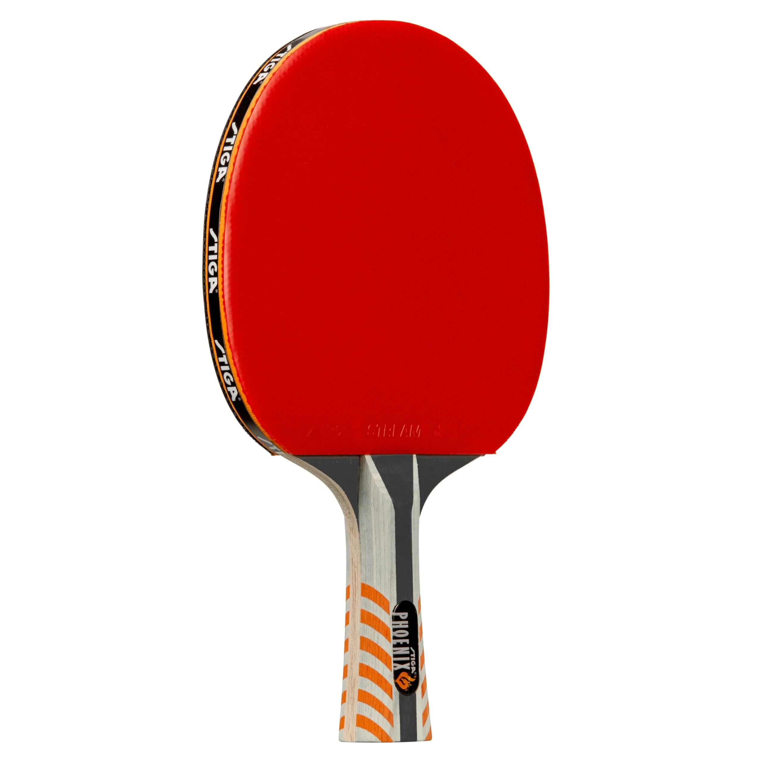 STIGA Phoenix Ping Pong Paddle - 5-Ply Ultra-Light Balsa Blade - 2mm ITTF-Approved Rubber - Flared Handle - Competitive Table Tennis Racket (Red, One Size) — Red