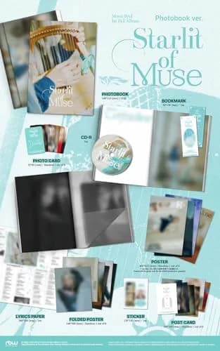 cokodive Moon Byul Starlit of Muse 1st Full Album Photobook Ver. | Display Album with Poster (8.26in x 5.9in) thumbnail 1