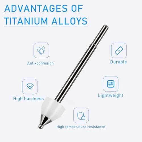 REEYEAR Titanium Alloy Replacement Nibs for Samsung S Pen Creator Edition (2 Pcs, Space Gray) | Unbreakable, Smooth Ballpoint Note Taking thumbnail 3