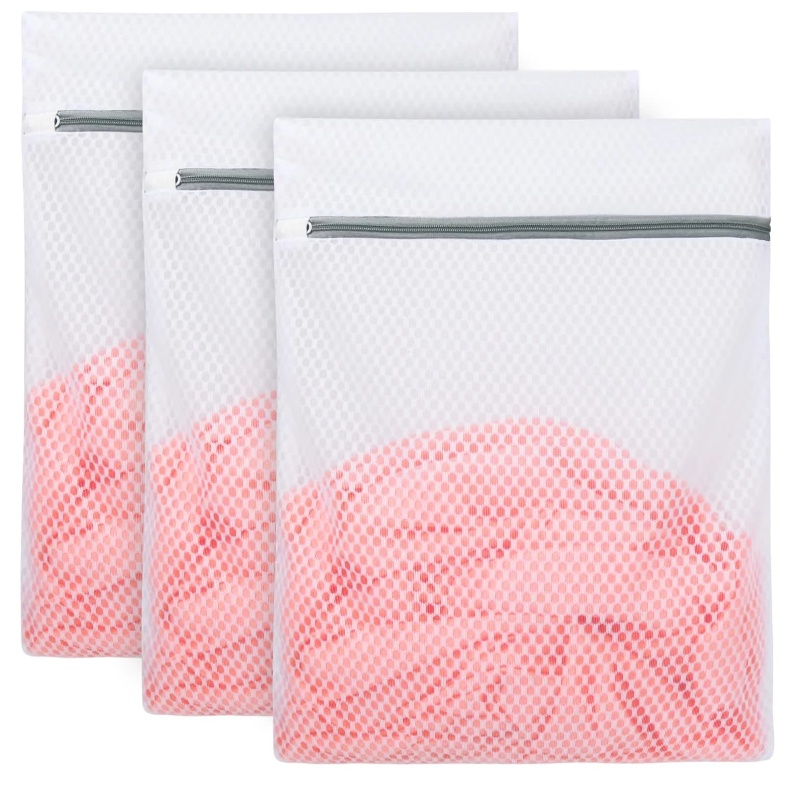 Vivifying Medium Mesh Shoe Washing Bags with Zip Closure (12.5" x 16") - Set of 3 - main product image