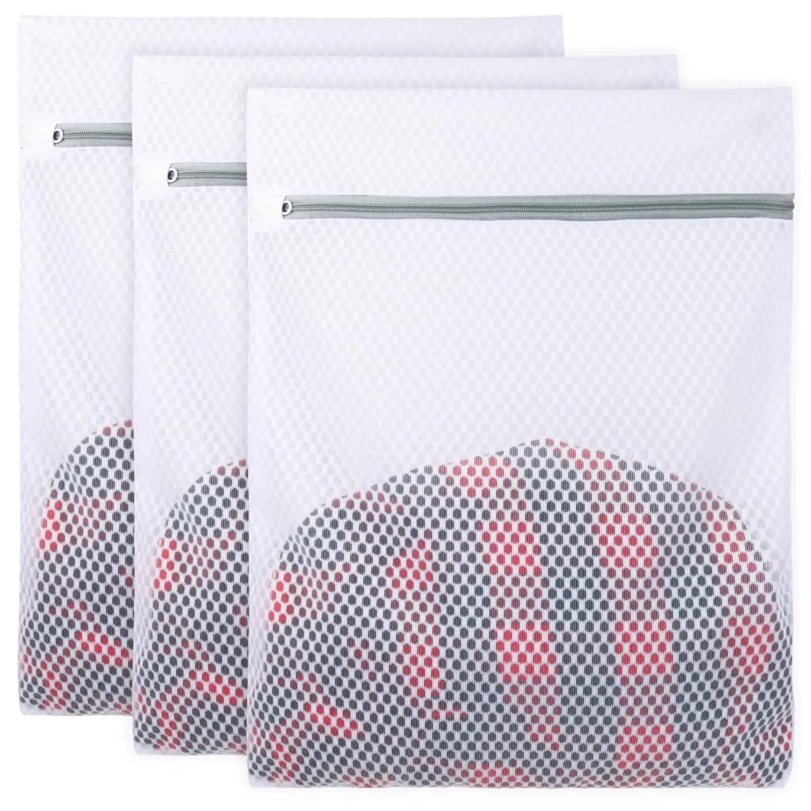 Vivifying 3-Pack Medium Mesh Laundry Bags 32 x 42 cm (12.6 x 16.5 Inches) | Protects Delicates & Travel Gear - view 8
