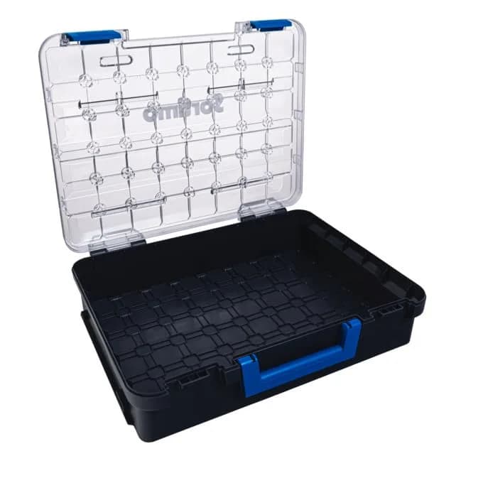 Sortimo T-BOXX 330 Empty Sorting Box 35.8cm x 44.4cm x 11.5cm | Transparent Lid for Small Parts thumbnail 2
