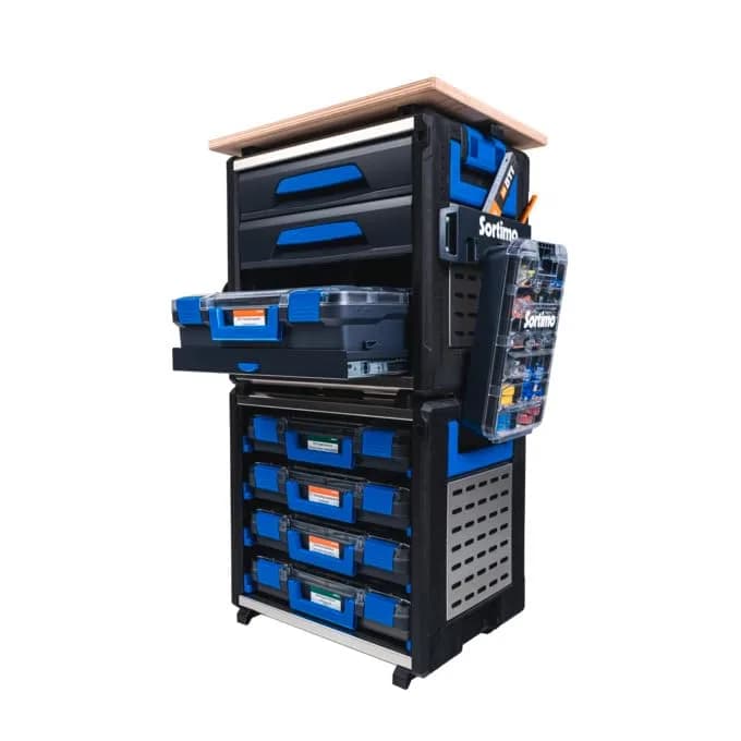 Sortimo T-BOXX 330 Empty Sorting Box 35.8cm x 44.4cm x 11.5cm | Transparent Lid for Small Parts thumbnail 7