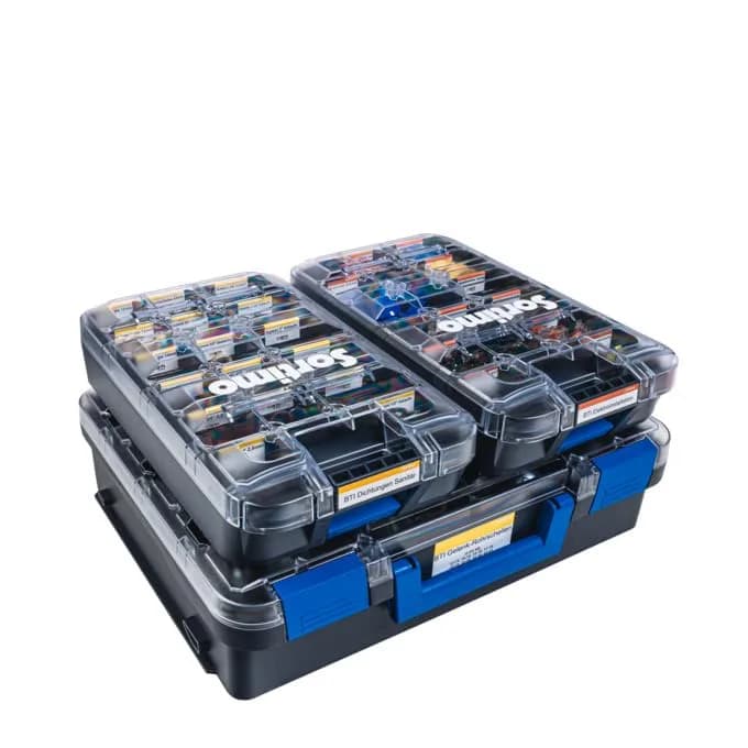 Sortimo T-BOXX 330 Empty Sorting Box 35.8cm x 44.4cm x 11.5cm | Transparent Lid for Small Parts thumbnail 9