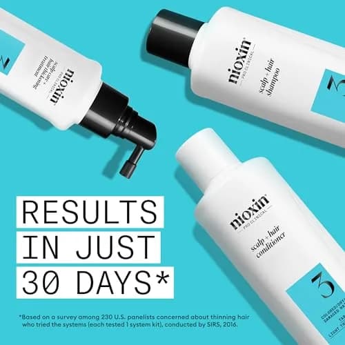 NIOXIN System Kit 3 for Colored Hair & Light Thinning | 23.6 oz (697 ml) | Clinically Tested Thickening & Strengthening thumbnail 4