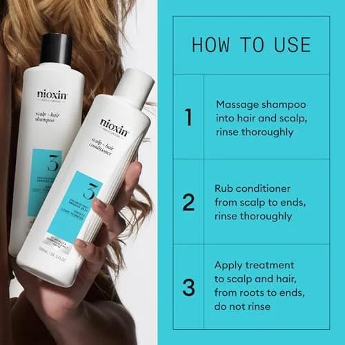 NIOXIN System Kit 3 for Colored Hair & Light Thinning | 23.6 oz (697 ml) | Clinically Tested Thickening & Strengthening thumbnail 6