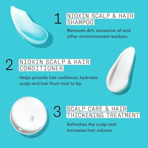 NIOXIN System Kit 3 for Colored Hair & Light Thinning | 23.6 oz (697 ml) | Clinically Tested Thickening & Strengthening thumbnail 7