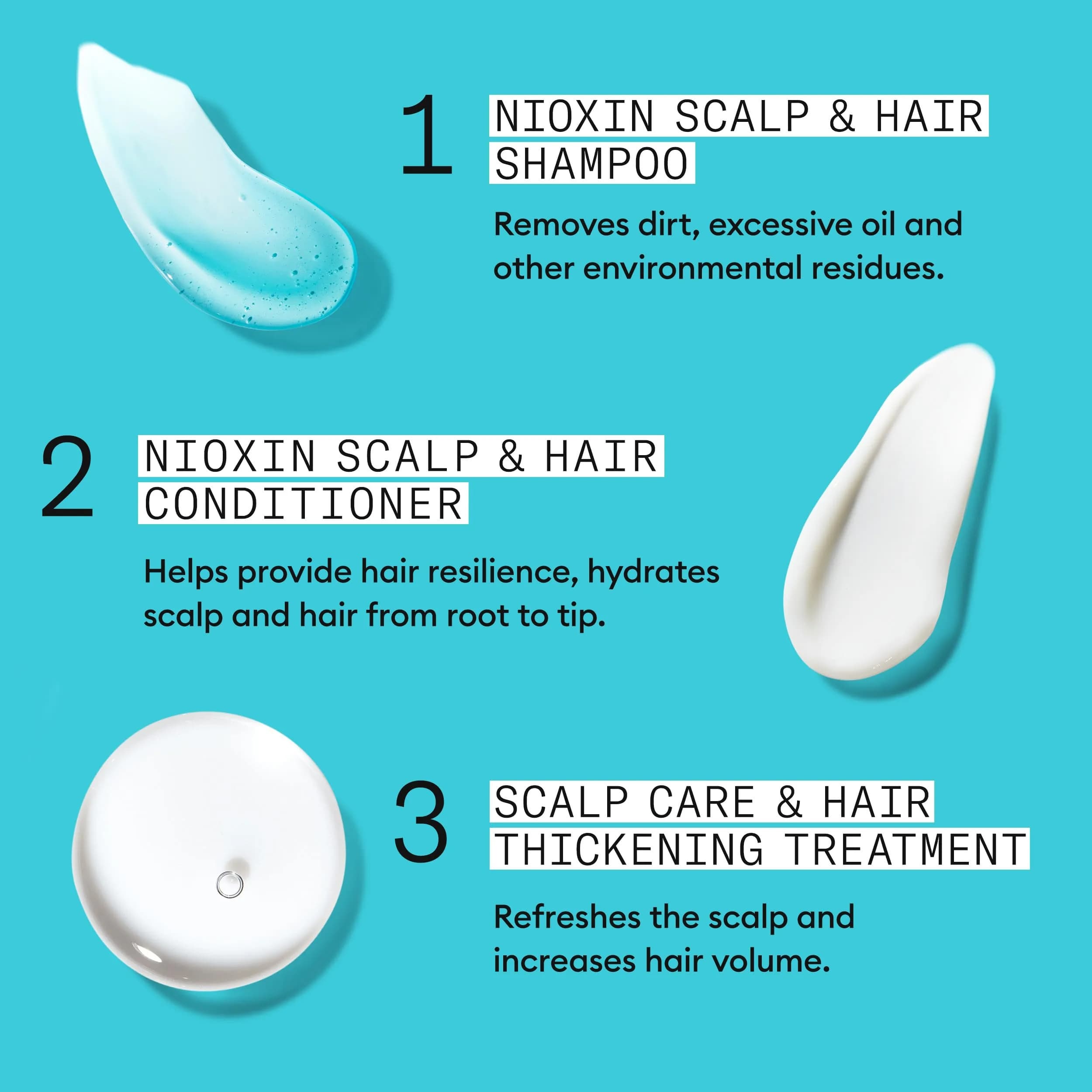 NIOXIN System Kit 3 for Colored Hair & Light Thinning | 23.6 oz (697 ml) | Clinically Tested Thickening & Strengthening - view 7