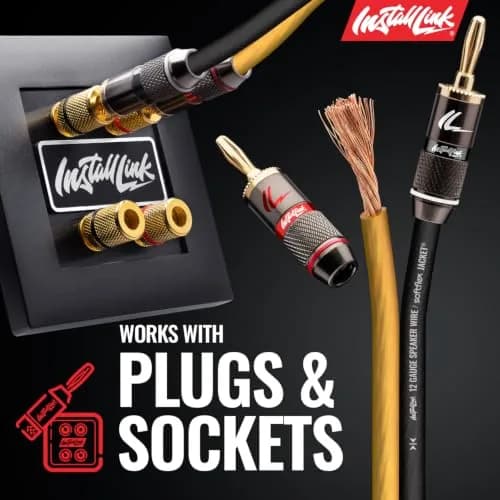 Install Link 12 AWG Gauge Speaker Wire 100 Feet (30.5m) | CCA Copper Clad Aluminum for Home Theater & Car Audio thumbnail 5