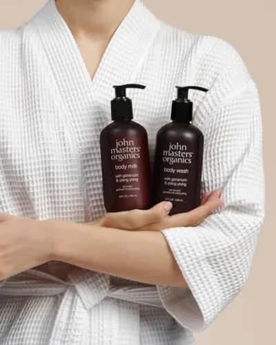 john masters organics Body Wash with Geranium & Ylang Ylang | Gentle Organic Skin Cleanser for All | 8 Fl Oz thumbnail 3